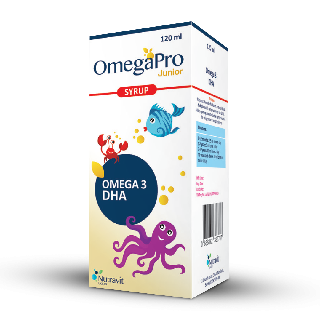 OMEGAPRO JUNIOR SIROP 120ML OMEGAPRO JUNIOR SIROP 120ML