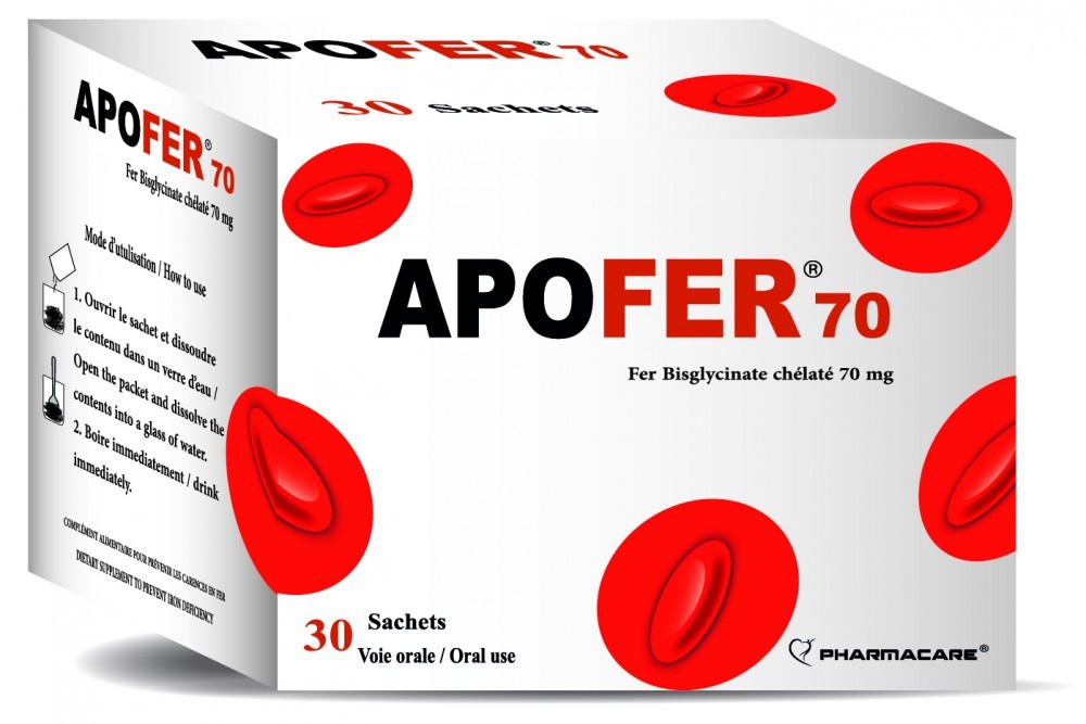 PHARMACARE APOFER 70MG BT/30 PHARMACARE APOFER 70MG BT/30