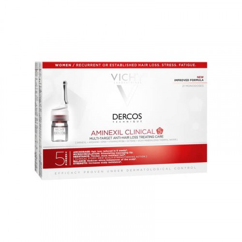 DERCOS AMINEXIL CLINICAL 5 FEMME 21 AMPOULES DERCOS AMINEXIL CLINICAL 5 FEMME 21 AMPOULES