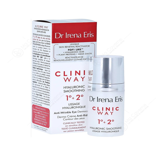 clinic-way-1-2-creme-yeux-hyaluronic-smoothing-15ml clinic way creme anti-rides yeux 1+2 15ml