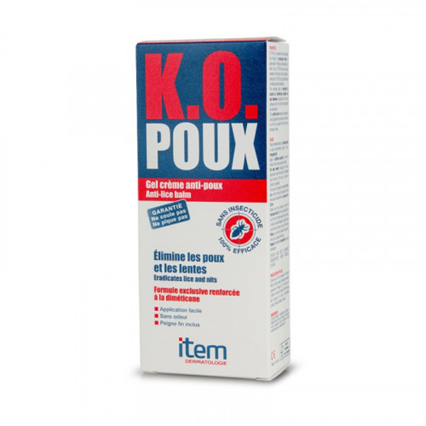K.O. POUX GEL CREME ANTI POUX 100ML K.O. POUX GEL CREME ANTI POUX 100ML