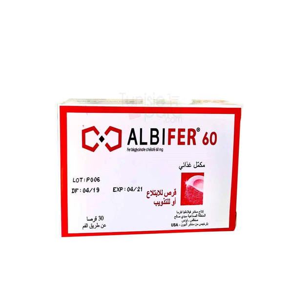 ALBIFER 60 MG 30 GELULE ALBIFER 60 MG 30 GELULE