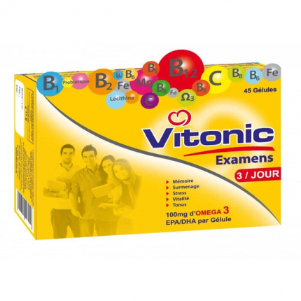 vital vitonic examens, 45 gélules