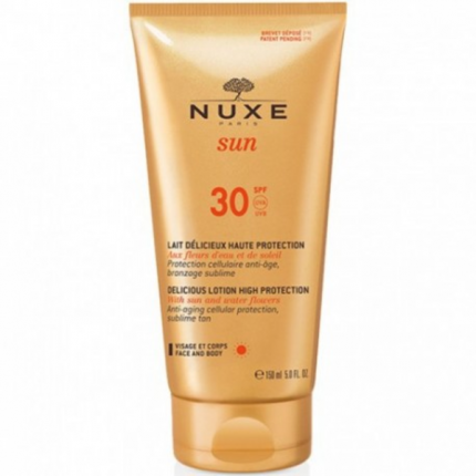 nuxe sun lait deleci vis+cor spf 30