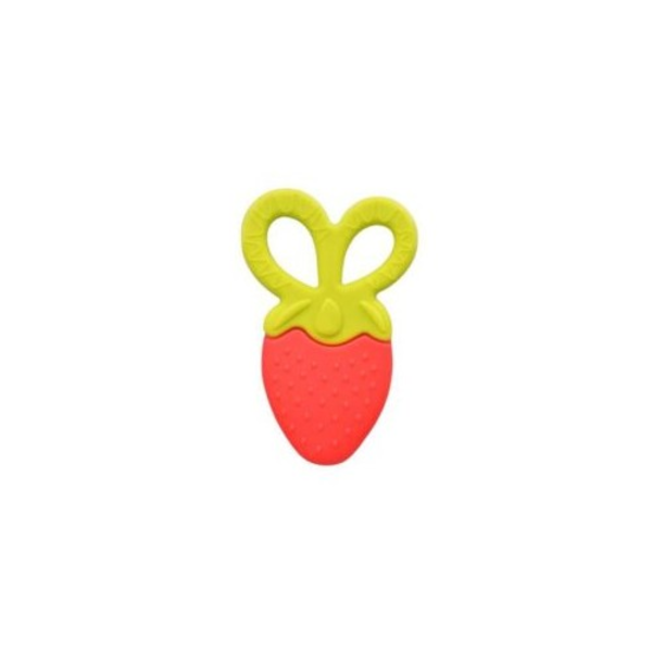 baby-pur-anneau-fraise-en-silicone-4m pur anneau de dentition fraise