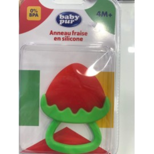 baby-pur-anneau-fraise pur anneau de dentition fraise bd10115