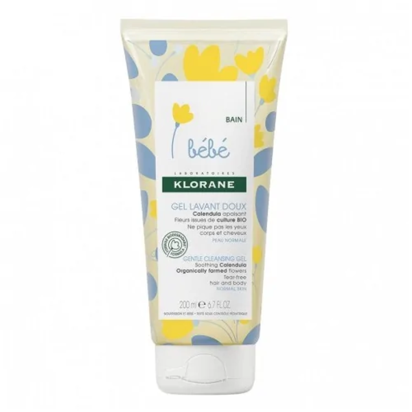 bebe-gel-douceur-moussant-corps-et-cheveux-200-ml klorane bebe mixte gel lavant doux 200ml