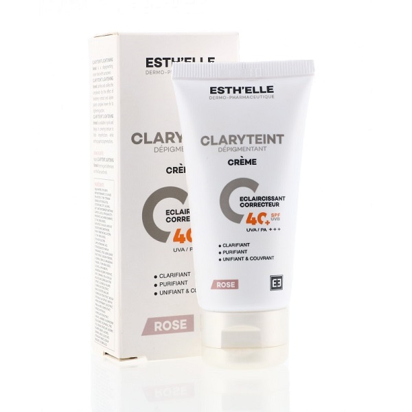 esth-elle-ecran-total-claryteint esth'elle ecran claryteint rose 40+
