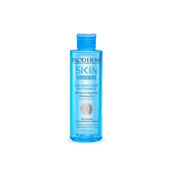inoderma-eau-micellaire-nettoyante-skin-booster-200-ml inoderma skin booster eau micellaire 200ml