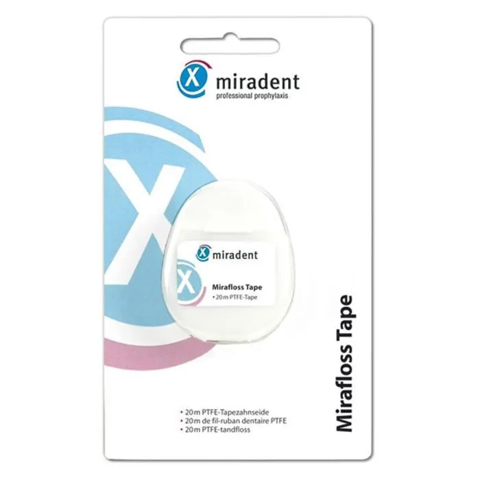 miradent-mirafloss-tape-fil-dentaires-1-x-20m MIRADENT MIRAFLOSS FIL DENTAIRE TAP