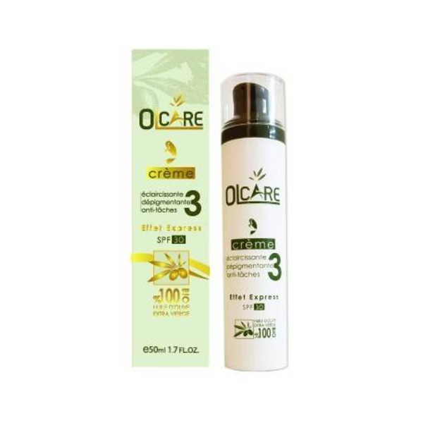 olcare-creme-eclaircissante-depigmentant-anti-tacheeffet-express-spf-30